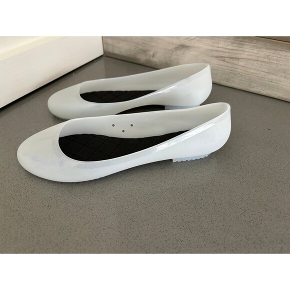 The Original Skidders Women's Ballet Flats WHITE Size: 7 - Picture 3 of 6
